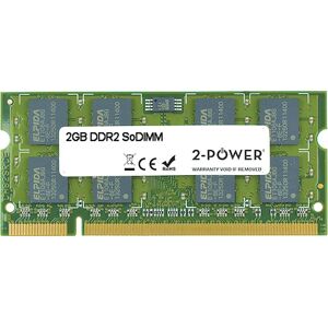 2-Power 2 Go MultiSpeed 533/667/800 MHz SoDIMM (1 x 2GB, 800 MHz, RAM DDR2, SO-DIMM), Mémoire vive, Vert 2-Power 2 Go MultiSpeed 533/667/800 MHz SoDIMM (1 x 2GB, 800 MHz, RAM DDR2, SO-DIMM), Mémoire vive, Vert