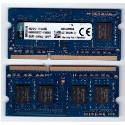 Kingston ValueRAM (1 x 4GB, 1600 MHz, RAM DDR3, SO-DIMM), Mémoire vive, Noir Kingston ValueRAM (1 x 4GB, 1600 MHz, RAM DDR3, SO-DIMM), Mémoire vive, Noir