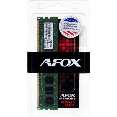 AFOX DDR3 8GB 1866MHZ (1 x 8GB, 1866 MHz, RAM DDR3, DIMM), Mémoire vive, Vert AFOX DDR3 8GB 1866MHZ (1 x 8GB, 1866 MHz, RAM DDR3, DIMM), Mémoire vive, Vert