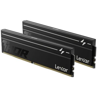 Lexar Thor 16 Go (2 barrettes DIMM de 8 Go, 6 000 MHz, DDR5, CL38) (2 x 8GB, 6000 MHz, RAM DDR5, DIMM), Mémoire vive, Noir Lexar Thor 16 Go (2 barrettes DIMM de 8 Go, 6 000 MHz, DDR5, CL38) (2 x 8GB, 6000 MHz, RAM DDR5, DIMM), Mémoire vive, Noir