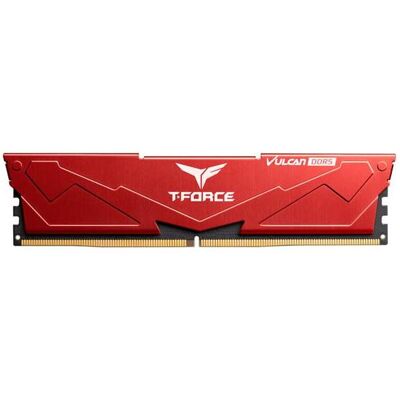 Team Group RAM Team D5 6400 32GB C40 Vulcan red K2 (2 x 16GB, 6400 MHz, RAM DDR5, DIMM), Mémoire vive, Rouge Team Group RAM Team D5 6400 32GB C40 Vulcan red K2 (2 x 16GB, 6400 MHz, RAM DDR5, DIMM), Mémoire vive, Rouge