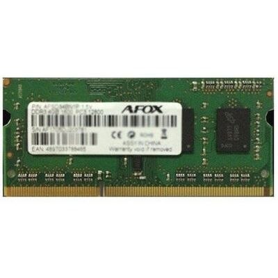 AFOX SO-DIMM DDR3 8GB 1866MHZ LV 1 35V (1866 MHz, RAM DDR3, SO-DIMM), Mémoire vive, Vert AFOX SO-DIMM DDR3 8GB 1866MHZ LV 1 35V (1866 MHz, RAM DDR3, SO-DIMM), Mémoire vive, Vert