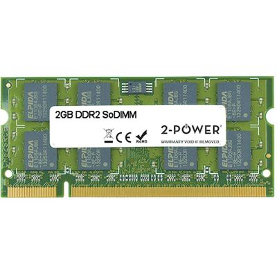 2-Power 2 Go de DDR2 800 MHz SoDIMM (1 x 2GB, 800 MHz, RAM DDR2, SO-DIMM), Mémoire vive 2-Power 2 Go de DDR2 800 MHz SoDIMM (1 x 2GB, 800 MHz, RAM DDR2, SO-DIMM), Mémoire vive
