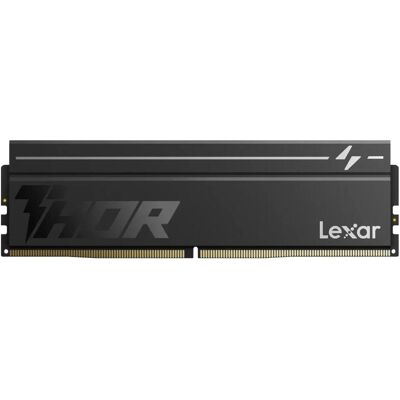 Lexar Thor 16 Go (2 barrettes DIMM de 8 Go, 6 000 MHz, DDR5, CL38) (2 x 8GB, 6000 MHz, RAM DDR5, DIMM), Mémoire vive, Noir Lexar Thor 16 Go (2 barrettes DIMM de 8 Go, 6 000 MHz, DDR5, CL38) (2 x 8GB, 6000 MHz, RAM DDR5, DIMM), Mémoire vive, Noir