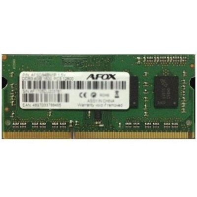 AFOX SO-DIMM DDR3 8 Go 1 866 MHz (1 x 8GB, 1866 MHz, RAM DDR3, SO-DIMM), Mémoire vive AFOX SO-DIMM DDR3 8 Go 1 866 MHz (1 x 8GB, 1866 MHz, RAM DDR3, SO-DIMM), Mémoire vive