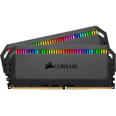 Corsair Dominator Platinum (1 x 16GB, 3200 MHz, RAM DDR4, DIMM), Mémoire vive, Noir Corsair Dominator Platinum (1 x 16GB, 3200 MHz, RAM DDR4, DIMM), Mémoire vive, Noir