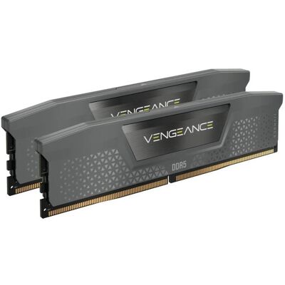 Corsair Vengeance (2 x 32GB, 6000 MHz, RAM DDR5, DIMM), Mémoire vive, Gris Corsair Vengeance (2 x 32GB, 6000 MHz, RAM DDR5, DIMM), Mémoire vive, Gris