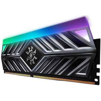 Adata DDR4 8GB 3200 MHZ XPG SPECTRIX D41 CL16 TUNGSTEN GREY (1 x 8GB, 3200 MHz, RAM DDR4, DIMM), Mémoire vive, Gris Adata DDR4 8GB 3200 MHZ XPG SPECTRIX D41 CL16 TUNGSTEN GREY (1 x 8GB, 3200 MHz, RAM DDR4, DIMM), Mémoire vive, Gris