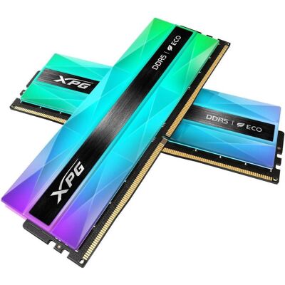 Adata XPG Lancer Neon RGB (2 x 16GB, 6000 MHz, RAM DDR5, DIMM), Mémoire vive, Argent, Gris Adata XPG Lancer Neon RGB (2 x 16GB, 6000 MHz, RAM DDR5, DIMM), Mémoire vive, Argent, Gris
