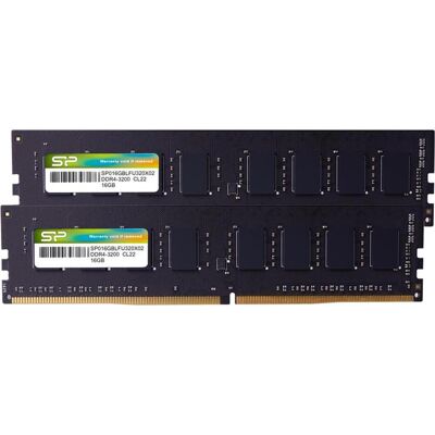 Silicon Power DDR4 32 Go 2x16 Go 3200 MHz (2 x 16GB, 3200 MHz, RAM DDR4, DIMM), Mémoire vive Silicon Power DDR4 32 Go 2x16 Go 3200 MHz (2 x 16GB, 3200 MHz, RAM DDR4, DIMM), Mémoire vive