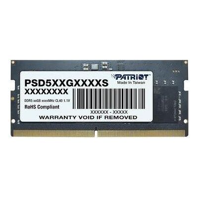 Patriot Module de mémoire Signature Line Premium 34 Go 1 x 24 Go DDR5 (1 x 24 Go, 5600 MHz, RAM DDR5, SO-DIMM), Mémoire vive Patriot Module de mémoire Signature Line Premium 34 Go 1 x 24 Go DDR5 (1 x 24 Go, 5600 MHz, RAM DDR5, SO-DIMM), Mémoire vive