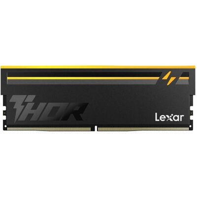 Lexar Kit Barrettes mémoire 32Go (2x16Go) DIMM DDR5 Thor 2nd Gen 6000MHz CL38 (Noir) (2 x 16GB, 6000 MHz, RAM DDR5, DIMM), Mémoire vive, Noir Lexar Kit Barrettes mémoire 32Go (2x16Go) DIMM DDR5 Thor 2nd Gen 6000MHz CL38 (Noir) (2 x 16GB, 6000 MHz, RAM DDR5, DIMM), Mémoire vive, Noir