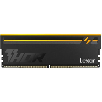 Lexar Barrette de mémoire 16 Go DIMM DDR5 Thor RGB 2e génération 6 000 MHz (noir) (1 x 16GB, 6000 MHz, RAM DDR5, DIMM), Mémoire vive, Noir Lexar Barrette de mémoire 16 Go DIMM DDR5 Thor RGB 2e génération 6 000 MHz (noir) (1 x 16GB, 6000 MHz, RAM DDR5, DIMM), Mémoire vive, Noir