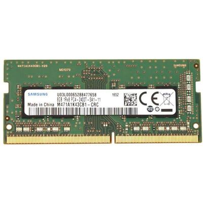 Samsung SO D4 2400 8GB C17 1,2V 1x8GB (1 x 8GB, 2400 MHz, RAM DDR4, SO-DIMM), Mémoire vive, Vert Samsung SO D4 2400 8GB C17 1,2V 1x8GB (1 x 8GB, 2400 MHz, RAM DDR4, SO-DIMM), Mémoire vive, Vert