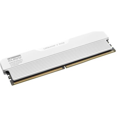 Klevv 32GB (16GBx2) URBANE V RGB 6000MHz CL30 DDR5 Kit White (2 x 16GB, 6000 MHz, RAM DDR5, DIMM), Mémoire vive, Blanc Klevv 32GB (16GBx2) URBANE V RGB 6000MHz CL30 DDR5 Kit White (2 x 16GB, 6000 MHz, RAM DDR5, DIMM), Mémoire vive, Blanc