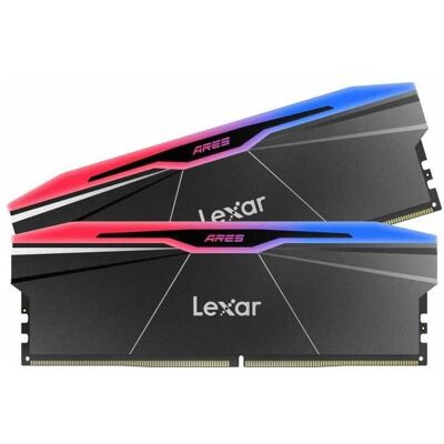 Lexar RAM DDR4 ARES 32 Kit (16GBx2) GB DDR5 6000 MHz PC/serveur Enregistré Non ECC Non (2 x 16GB, 6000 MHz, RAM DDR5, U-DIMM), Mémoire vive, Noir Lexar RAM DDR4 ARES 32 Kit (16GBx2) GB DDR5 6000 MHz PC/serveur Enregistré Non ECC Non (2 x 16GB, 6000 MHz, RAM DDR5, U-DIMM), Mémoire vive, Noir