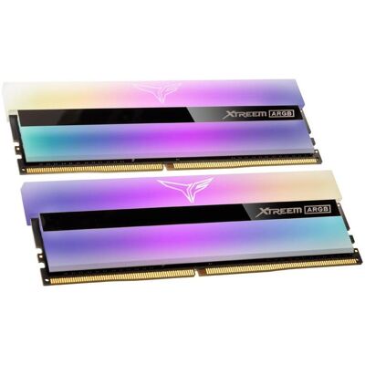 Team Group T-Force Xtreem ARGB, DDR4-3200, CL16 - 16 Go Dual Kit (2 x 8GB, 3200 MHz, RAM DDR4), Mémoire vive, Noir Team Group T-Force Xtreem ARGB, DDR4-3200, CL16 - 16 Go Dual Kit (2 x 8GB, 3200 MHz, RAM DDR4), Mémoire vive, Noir