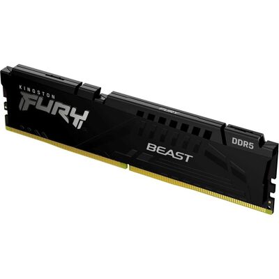 Kingston 32Go 5600MT/s DDR5 CL40 DIMM FURY Beast Noir (1 x 32GB, 5600 MHz, RAM DDR5, DIMM), Mémoire vive, Noir Kingston 32Go 5600MT/s DDR5 CL40 DIMM FURY Beast Noir (1 x 32GB, 5600 MHz, RAM DDR5, DIMM), Mémoire vive, Noir