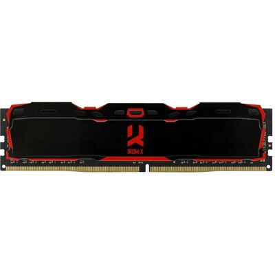 Goodram DDR4 16GB 3200MHz IRDM X BLACK RETAIL (3200 MHz, RAM DDR4, DIMM), Mémoire vive, Noir Goodram DDR4 16GB 3200MHz IRDM X BLACK RETAIL (3200 MHz, RAM DDR4, DIMM), Mémoire vive, Noir