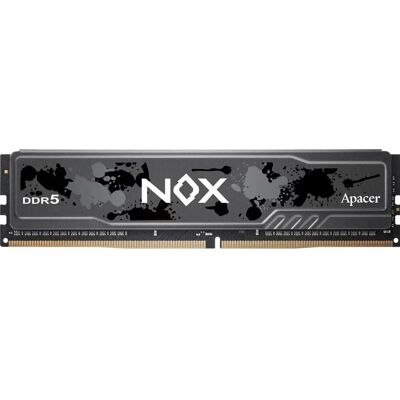 Apacer 16 GB DDR5 6000MHz Nox Schwarz (1 x 16GB, 6000 MHz, RAM DDR5, DIMM), Mémoire vive, Noir Apacer 16 GB DDR5 6000MHz Nox Schwarz (1 x 16GB, 6000 MHz, RAM DDR5, DIMM), Mémoire vive, Noir