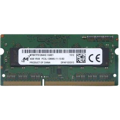 Micron SO-DIM DDR3-RAM 4Go PC1600 CL11 1,35V (1 x 4GB, 1600 MHz, RAM DDR3, SO-DIMM), Mémoire vive, Vert Micron SO-DIM DDR3-RAM 4Go PC1600 CL11 1,35V (1 x 4GB, 1600 MHz, RAM DDR3, SO-DIMM), Mémoire vive, Vert
