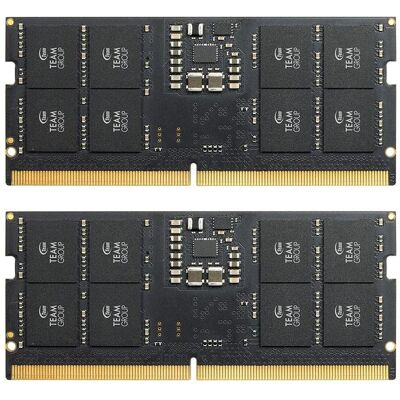 Teamgroup MODULO MEMORIA RAM S/O DDR5 32GB PC5600 ELITE (1 x 32GB, 5600 MHz, RAM DDR5, SO-DIMM), Mémoire vive, Noir Teamgroup MODULO MEMORIA RAM S/O DDR5 32GB PC5600 ELITE (1 x 32GB, 5600 MHz, RAM DDR5, SO-DIMM), Mémoire vive, Noir