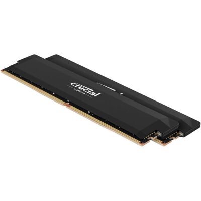 Crucial Pro (2 x 32GB, 3200 MHz, RAM DDR5, DIMM), Mémoire vive, Noir Crucial Pro (2 x 32GB, 3200 MHz, RAM DDR5, DIMM), Mémoire vive, Noir