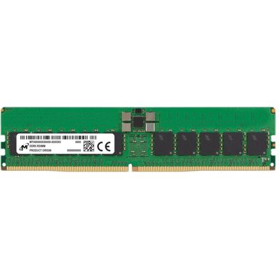 Micron RAM D5 6400 32GB ECC R (1 x 32GB, 6400 MHz, RAM DDR5), Mémoire vive, Vert Micron RAM D5 6400 32GB ECC R (1 x 32GB, 6400 MHz, RAM DDR5), Mémoire vive, Vert