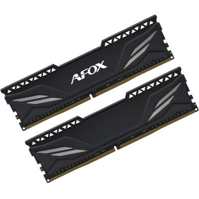 AFOX AFLD432PH1CADB (2 x 16GB, 3200 MHz, RAM DDR4, U-DIMM), Mémoire vive, Noir AFOX AFLD432PH1CADB (2 x 16GB, 3200 MHz, RAM DDR4, U-DIMM), Mémoire vive, Noir
