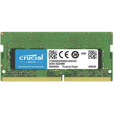 Crucial Laptop Memory (1 x 16GB, 3200 MHz, RAM DDR4, SO-DIMM), Mémoire vive, Vert Crucial Laptop Memory (1 x 16GB, 3200 MHz, RAM DDR4, SO-DIMM), Mémoire vive, Vert