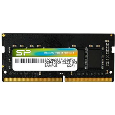 Silicon Power Mémoire d'ordinateur portable (1 x 16GB, 3200 MHz, RAM DDR4, SO-DIMM), Mémoire vive, Noir Silicon Power Mémoire d'ordinateur portable (1 x 16GB, 3200 MHz, RAM DDR4, SO-DIMM), Mémoire vive, Noir