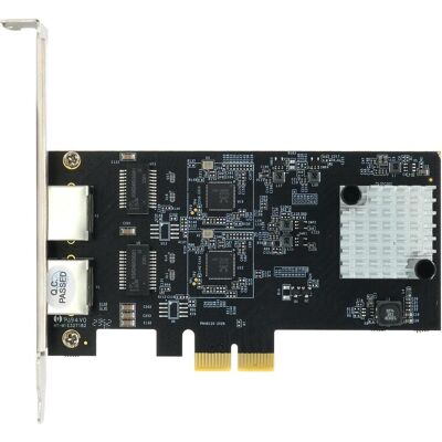 EXSYS PCI-E Karte Ethernet 2x 5 Gbit/s (PCI Express x2), Carte réseau, Argent EXSYS PCI-E Karte Ethernet 2x 5 Gbit/s (PCI Express x2), Carte réseau, Argent