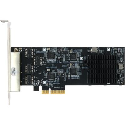 EXSYS PCI-E Karte Ethernet 4x 5 Gbit/s (PCI-E x4), Carte réseau EXSYS PCI-E Karte Ethernet 4x 5 Gbit/s (PCI-E x4), Carte réseau