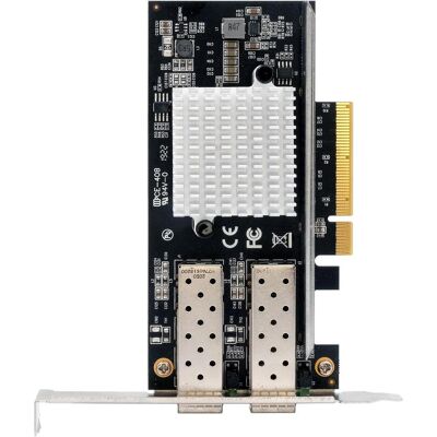 EXSYS PCI-E Karte Netzwerk SFP+ 2x 10 Gbit/s (Intel) (PCI-E x8), Carte réseau EXSYS PCI-E Karte Netzwerk SFP+ 2x 10 Gbit/s (Intel) (PCI-E x8), Carte réseau