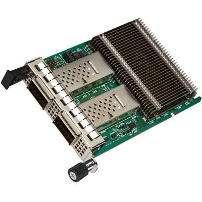 Intel NIC/OCP upto 100GbE QSFP28 x 2 Bulk, Carte réseau, Vert, Argent Intel NIC/OCP upto 100GbE QSFP28 x 2 Bulk, Carte réseau, Vert, Argent