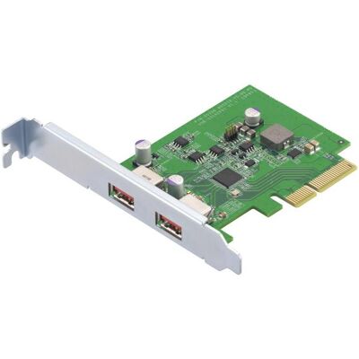 QNAP Double port, USB3.2 Gen 2, carte d'extension PCIe, NAS : accessoires QNAP Double port, USB3.2 Gen 2, carte d'extension PCIe, NAS : accessoires