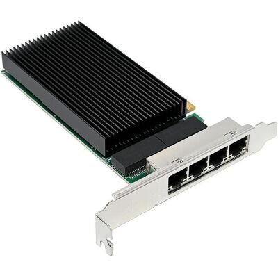 MicroConnect Network Card PCIe x4 I226-T4 (Ethernet, Mini PCI Express), Carte réseau, Noir MicroConnect Network Card PCIe x4 I226-T4 (Ethernet, Mini PCI Express), Carte réseau, Noir