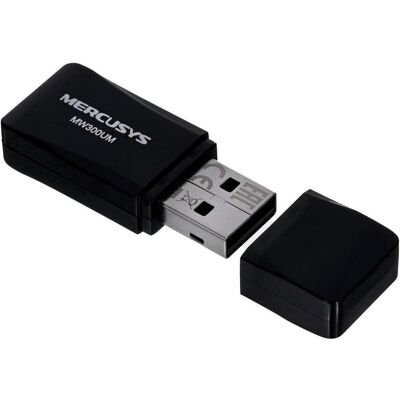 Mercusys MW300UM Carte réseau Intégrée USB (USB), Adaptateur réseau, Noir Mercusys MW300UM Carte réseau Intégrée USB (USB), Adaptateur réseau, Noir