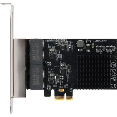 EXSYS PCI-E Karte Gigabit 4x 4x 1Gigabit Ethernet,LowProfil (PCI-E x1), Carte réseau, Noir EXSYS PCI-E Karte Gigabit 4x 4x 1Gigabit Ethernet,LowProfil (PCI-E x1), Carte réseau, Noir
