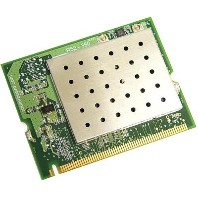 MikroTik R52H - Built-in - Wireless - Mini PCI - RF Wireless - Wi-Fi 4 (802.11n) - Green, Carte réseau, Vert MikroTik R52H - Built-in - Wireless - Mini PCI - RF Wireless - Wi-Fi 4 (802.11n) - Green, Carte réseau, Vert