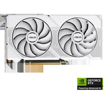 Asus Dual GeForce RTX 5060 OC (8 Go, GDDR7), Carte graphique, Blanc Asus Dual GeForce RTX 5060 OC (8 Go, GDDR7), Carte graphique, Blanc