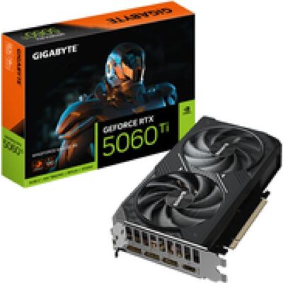 Gigabyte GeForce RTX 5060 Ti WINDFORCE MAX OC (8 Go, GDDR7), Carte graphique, Noir Gigabyte GeForce RTX 5060 Ti WINDFORCE MAX OC (8 Go, GDDR7), Carte graphique, Noir