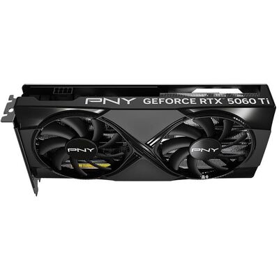 PNY GeForce RTX 5060 Ti Overclocked Dual Fan (8 Go, GDDR7), Carte graphique, Noir PNY GeForce RTX 5060 Ti Overclocked Dual Fan (8 Go, GDDR7), Carte graphique, Noir