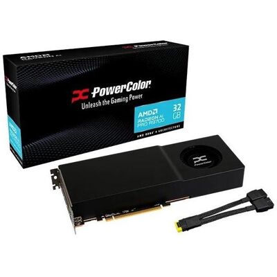 PowerColor AI PRO R9700 32G-B (32 Go, GDDR6), Carte graphique, Noir PowerColor AI PRO R9700 32G-B (32 Go, GDDR6), Carte graphique, Noir