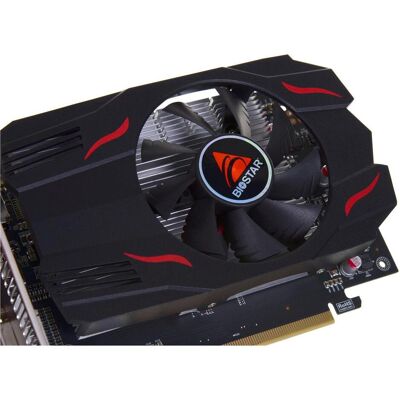 Biostar Radeon RX550 AMD Radeon RX 550 GDDR5 (4 Go, GDDR5), Carte graphique, Noir Biostar Radeon RX550 AMD Radeon RX 550 GDDR5 (4 Go, GDDR5), Carte graphique, Noir