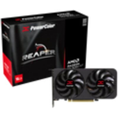 PowerColor Reaper Radeon RX 9060 XT (16 Go, GDDR6), Carte graphique, Noir PowerColor Reaper Radeon RX 9060 XT (16 Go, GDDR6), Carte graphique, Noir