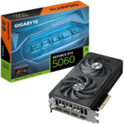 Gigabyte GeForce RTX 5060 EAGLE OC (8 Go, GDDR7), Carte graphique, Noir Gigabyte GeForce RTX 5060 EAGLE OC (8 Go, GDDR7), Carte graphique, Noir