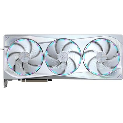 Gigabyte AORUS GeForce RTX 5080 MASTER ICE (16 Go, GDDR7), Carte graphique, Blanc Gigabyte AORUS GeForce RTX 5080 MASTER ICE (16 Go, GDDR7), Carte graphique, Blanc