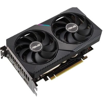 Asus Carte graphique Dual GeForce RTX 3060 Gaming OC 12 Go GDDR6 (DUAL-RTX3060-O12G-V2) (12 Go, GDDR6), Carte graphique, Noir Asus Carte graphique Dual GeForce RTX 3060 Gaming OC 12 Go GDDR6 (DUAL-RTX3060-O12G-V2) (12 Go, GDDR6), Carte graphique, Noir