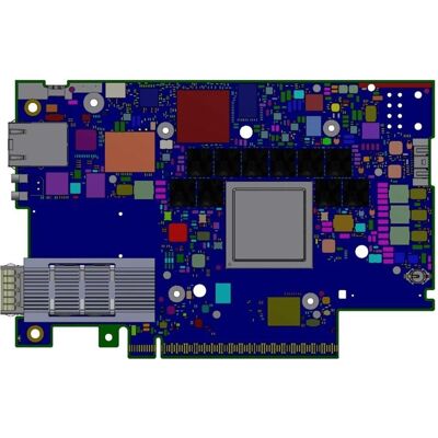 Nvidia BlueField-3 B3220SH E-Series FHHL Storage Controller, Carte graphique, Bleu Nvidia BlueField-3 B3220SH E-Series FHHL Storage Controller, Carte graphique, Bleu
